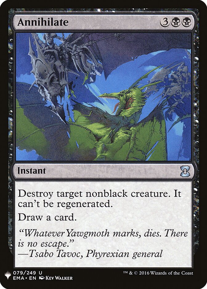 Annihilate (EMA-79) - The List (PLST)