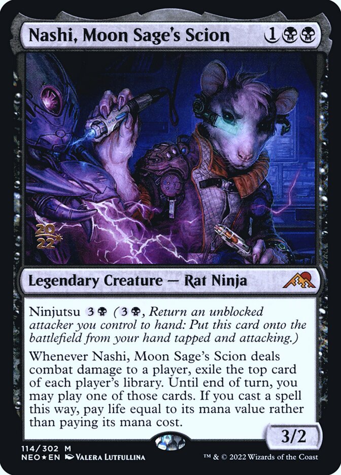 Nashi, Moon Sage's Scion (114s) - Kamigawa: Neon Dynasty Promos (PNEO)