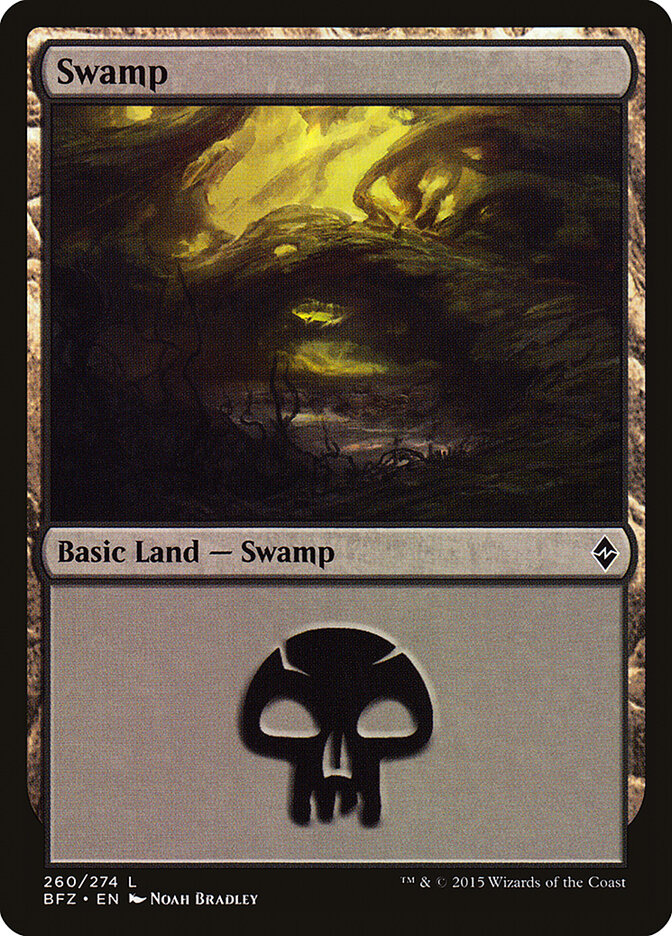 Swamp (260a) - Battle for Zendikar (BFZ)