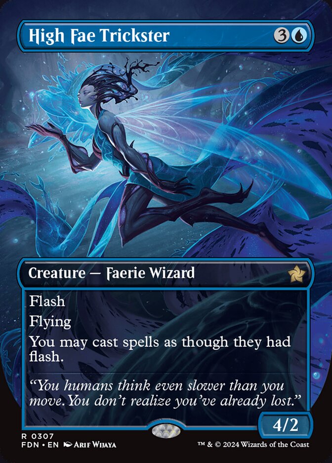 High Fae Trickster - [Foil, Borderless] Foundations (FDN)