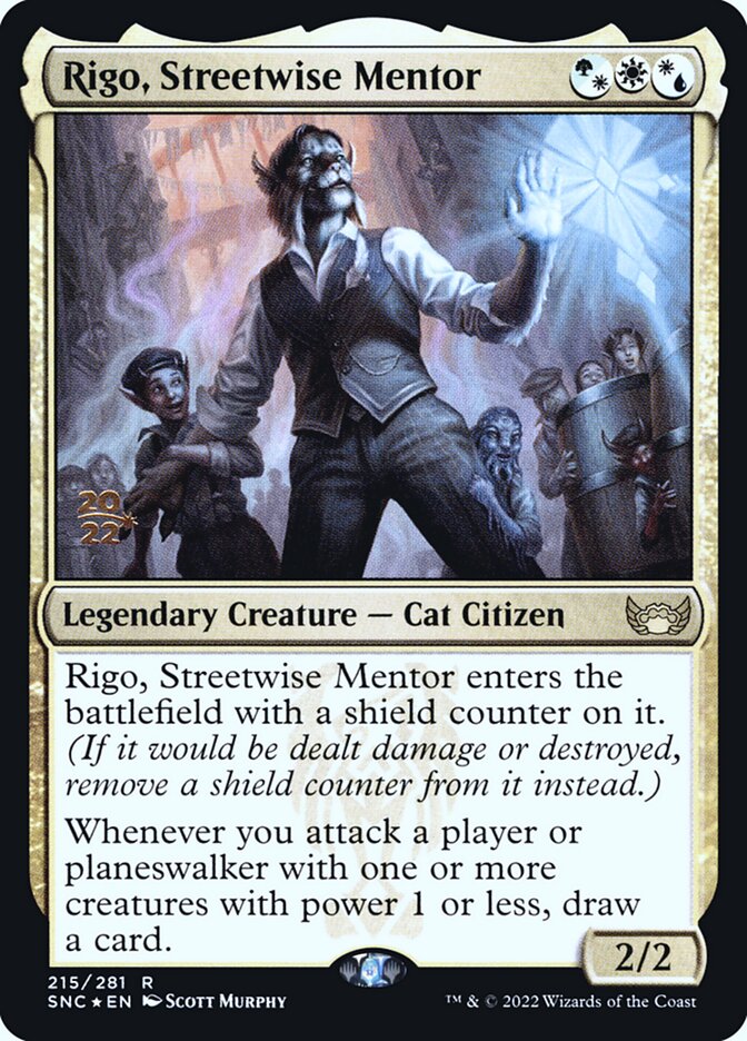 Rigo, Streetwise Mentor (215s) - Streets of New Capenna Promos (PSNC)