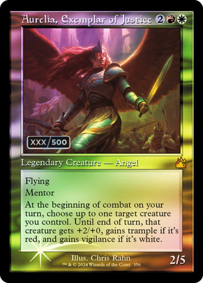 Aurelia, Exemplar of Justice (356z) - Ravnica Remastered (RVR)