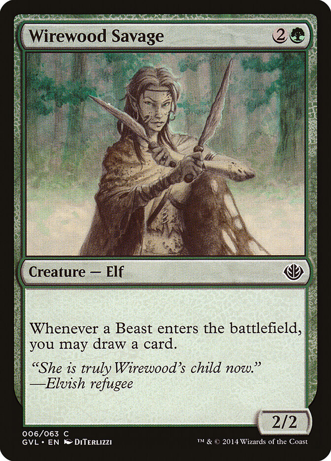 Wirewood Savage (6) - Duel Decks Anthology: Garruk vs. Liliana (GVL)