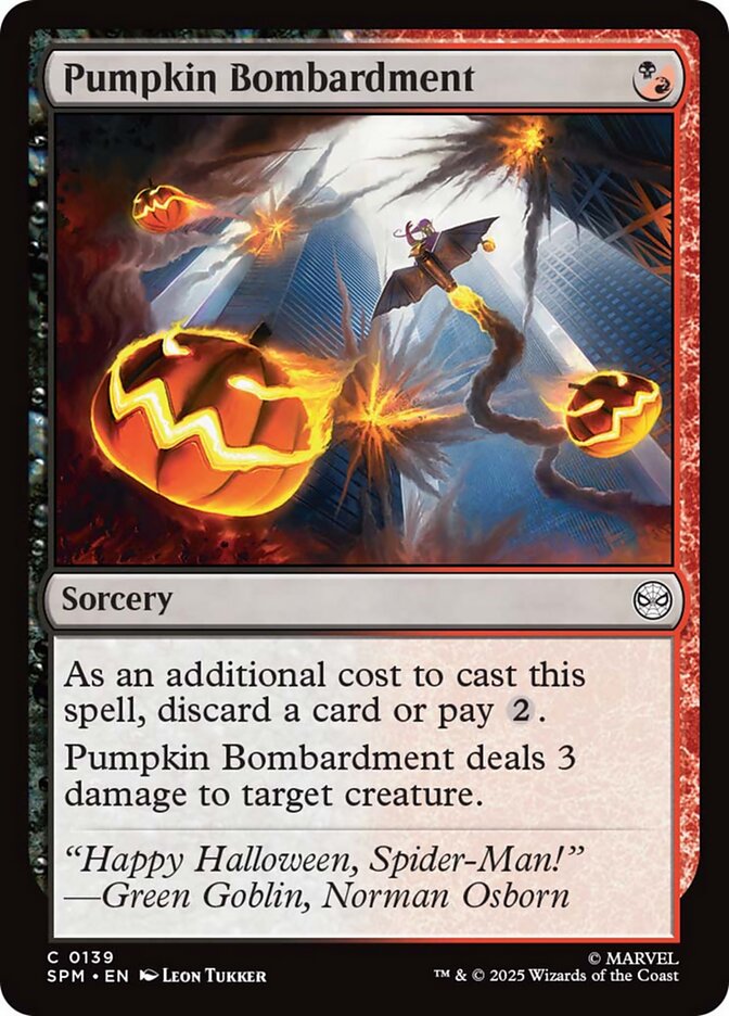 Pumpkin Bombardment (139) - [Foil] Marvel's Spider-Man (SPM)
