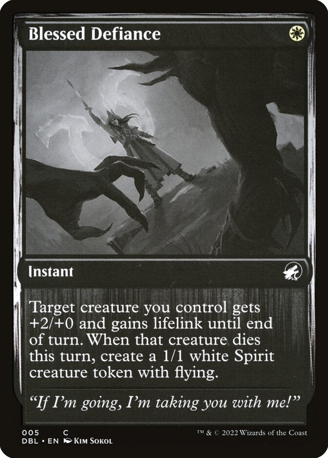 Blessed Defiance - [Foil] Innistrad: Double Feature (DBL)