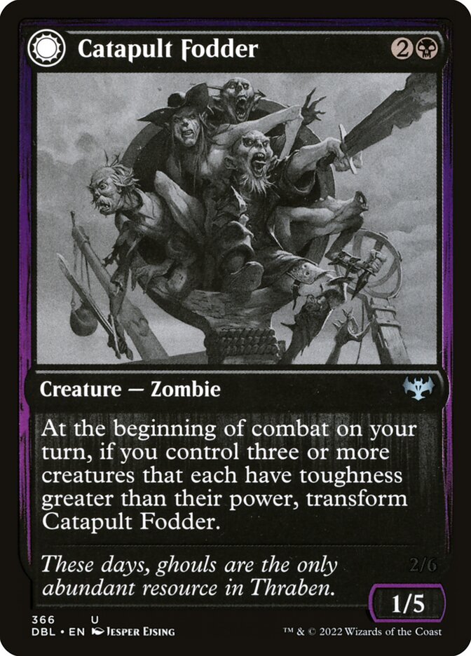 Catapult Fodder // Catapult Captain - [Foil] Innistrad: Double Feature (DBL)