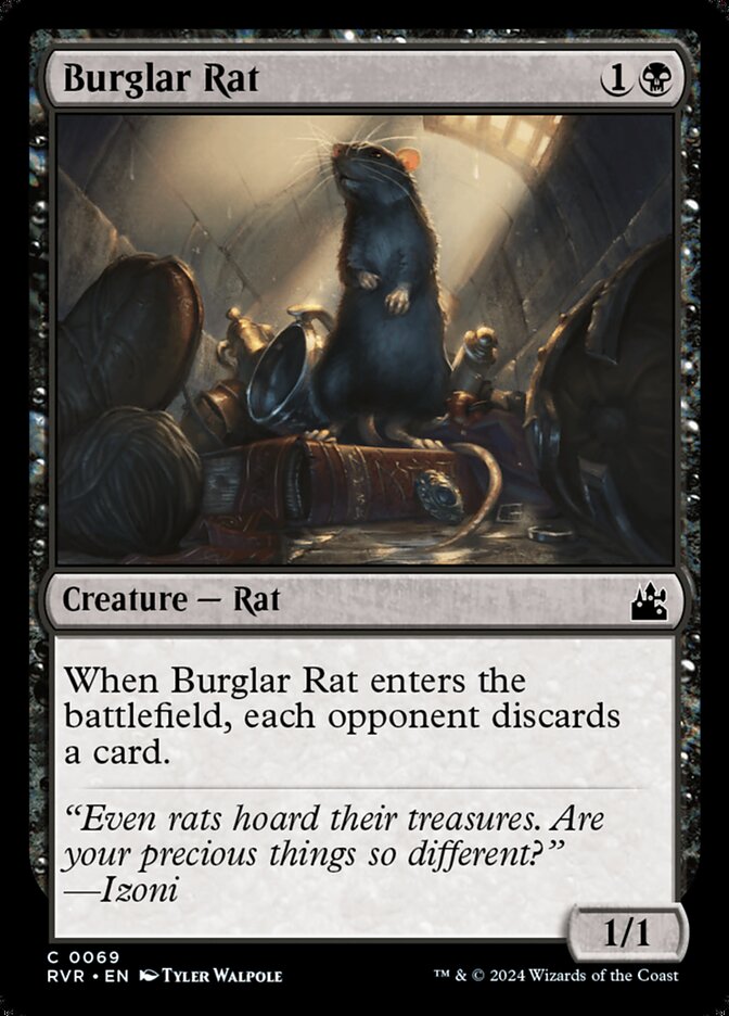 Burglar Rat (69) - Ravnica Remastered (RVR)