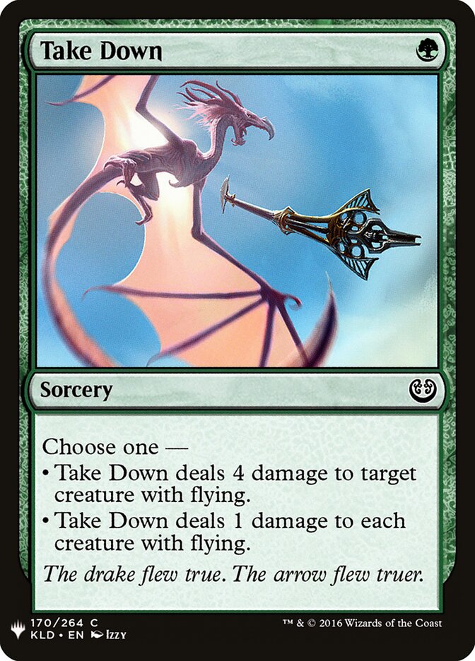 Take Down (KLD-170) - The List (PLST)