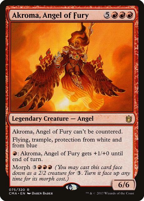 Akroma, Angel of Fury (75) - Commander Anthology (CMA)