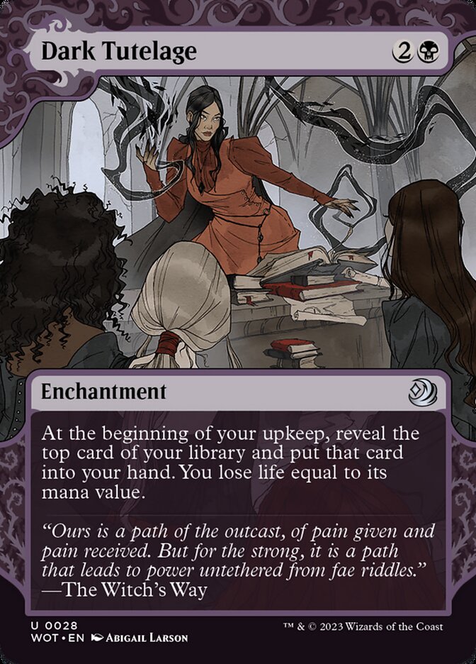 Dark Tutelage (28) - Wilds of Eldraine: Enchanting Tales (WOT)