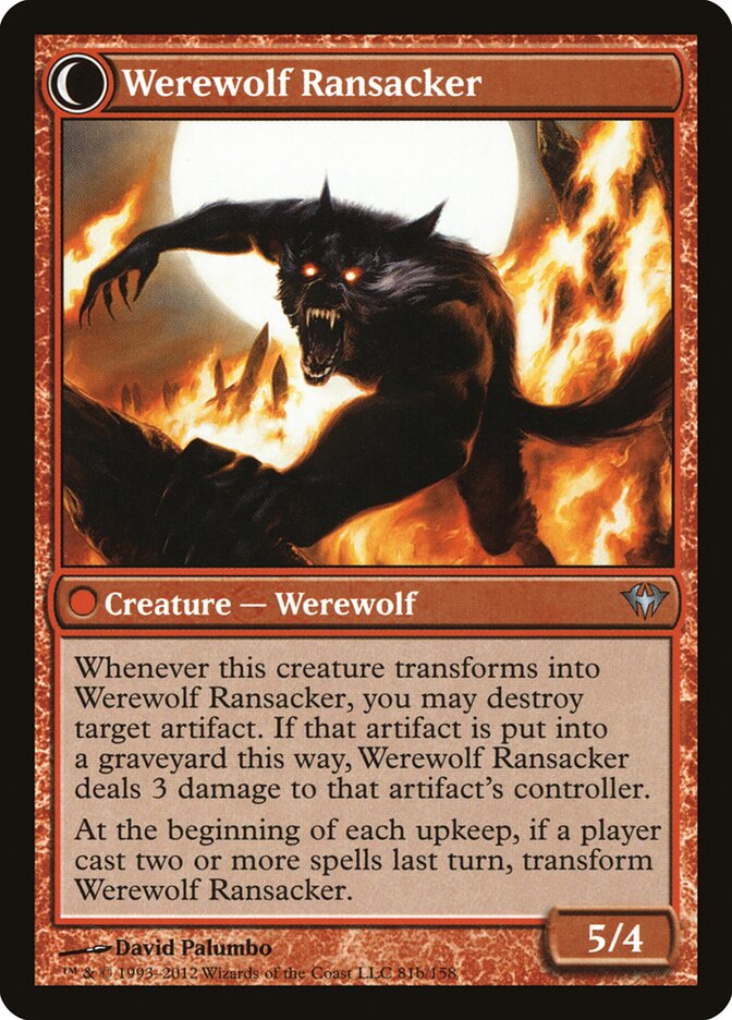Afflicted Deserter // Werewolf Ransacker (81) - Dark Ascension (DKA)
