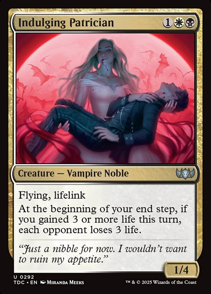 Indulging Patrician (292) - Tarkir: Dragonstorm Commander (TDC)