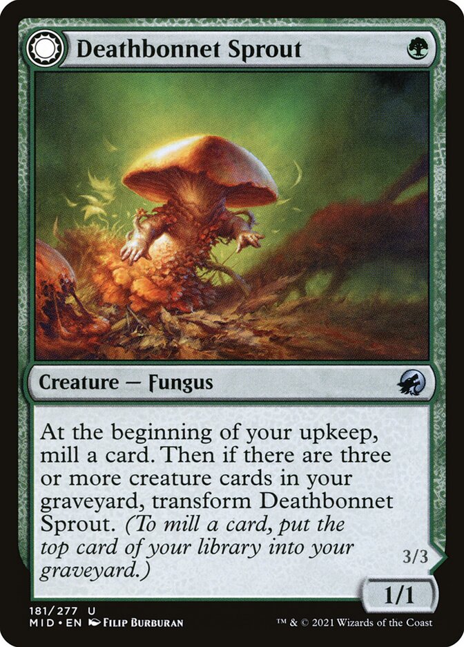 Deathbonnet Sprout // Deathbonnet Hulk (181) - Innistrad: Midnight Hunt (MID)