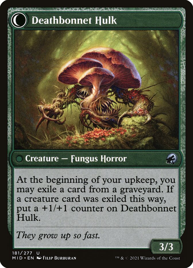 Deathbonnet Sprout // Deathbonnet Hulk (181) - Innistrad: Midnight Hunt (MID)