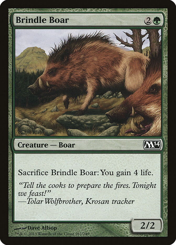 Brindle Boar (167) - Magic 2014 (M14)