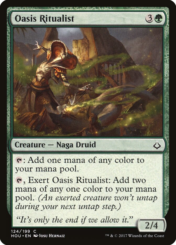 Oasis Ritualist (124) - Hour of Devastation (HOU)