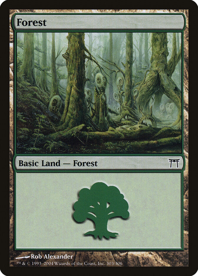 Forest (303) - Champions of Kamigawa (CHK)