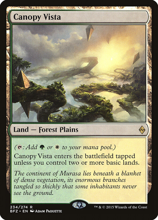 Canopy Vista (234) - Battle for Zendikar (BFZ)