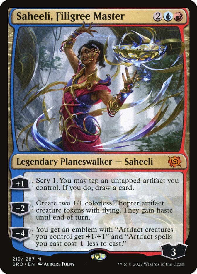 Saheeli, Filigree Master (219) - The Brothers' War (BRO)