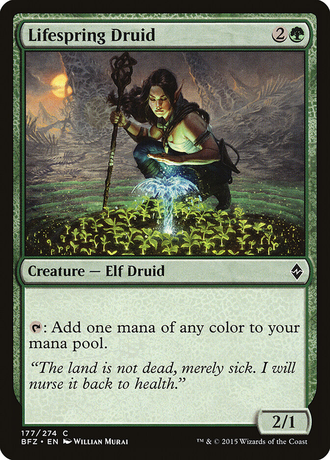 Lifespring Druid (177) - Battle for Zendikar (BFZ)