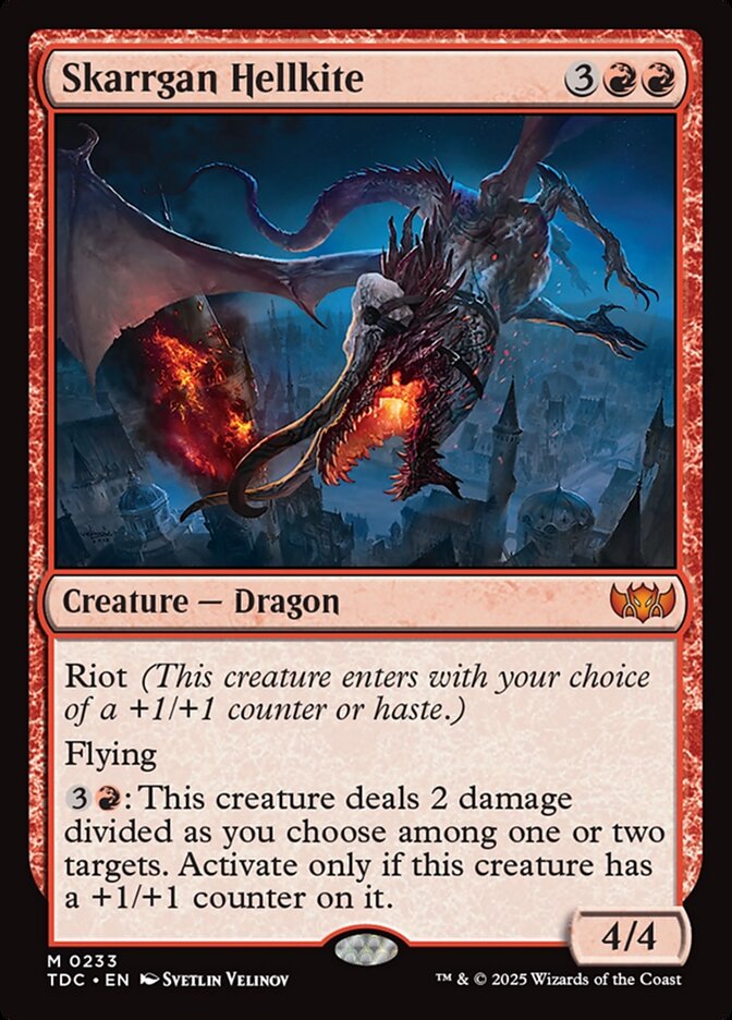 Skarrgan Hellkite - Tarkir: Dragonstorm Commander (TDC)