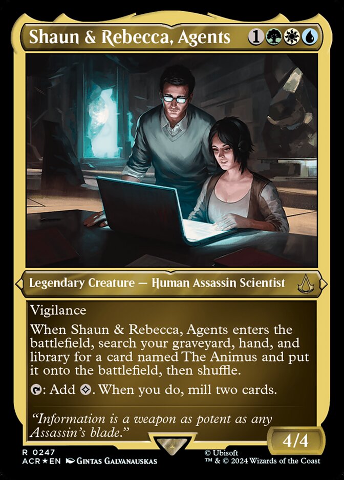 Shaun & Rebecca, Agents - [Etched Foil] Assassin's Creed (ACR)