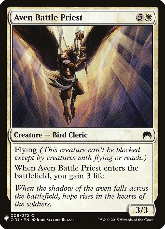 Aven Battle Priest (ORI-6) - The List (PLST)