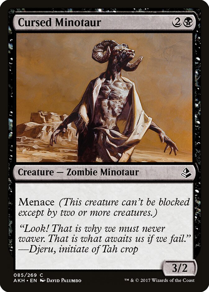 Cursed Minotaur (85) - Amonkhet (AKH)