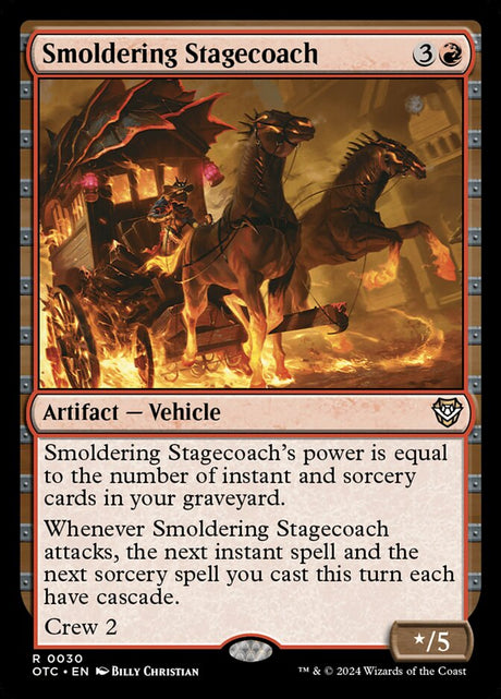 Smoldering Stagecoach (30) - Outlaws of Thunder Junction Commander (OTC)