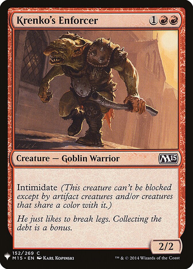 Krenko's Enforcer (M15-152) - The List (PLST)