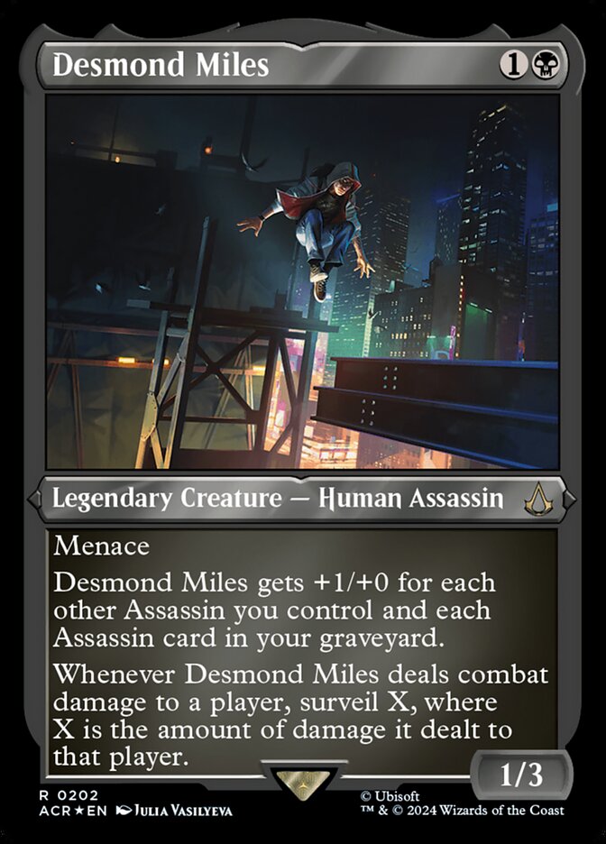 Desmond Miles - [Etched Foil] Assassin's Creed (ACR)