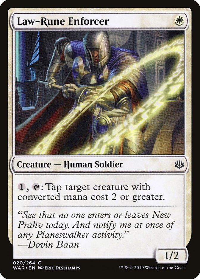 Law-Rune Enforcer (20) - War of the Spark (WAR)