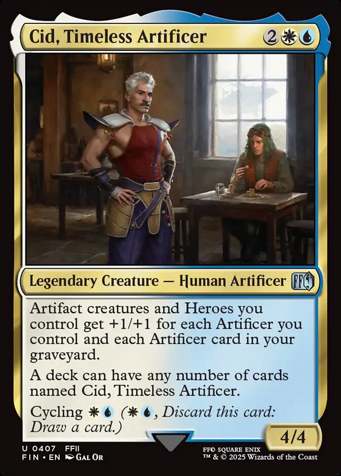 Cid, Timeless Artificer (407) - [Foil] Final Fantasy (FIN)