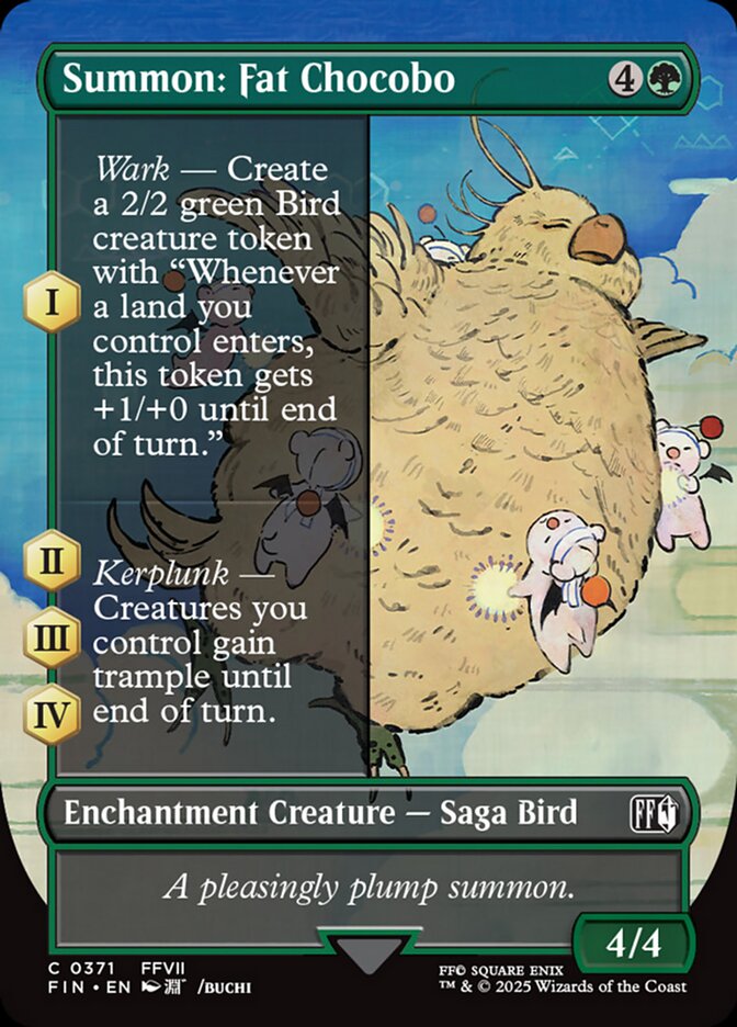 Summon: Fat Chocobo (371) - [Borderless] Final Fantasy (FIN)