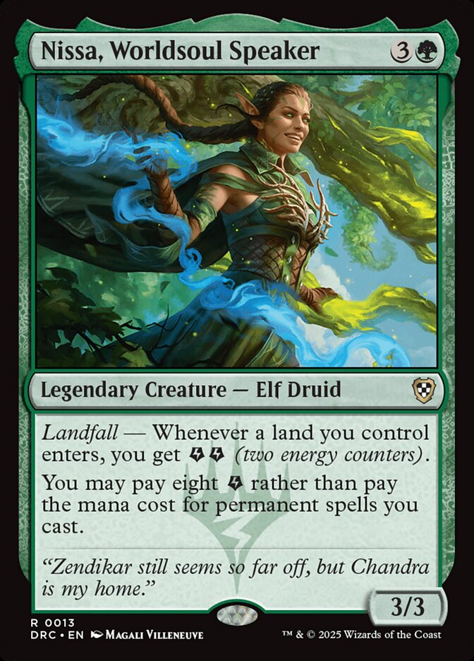Nissa, Worldsoul Speaker - Aetherdrift Commander (DRC)