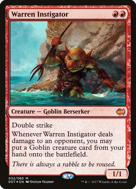 Warren Instigator (32) - Duel Decks: Merfolk vs. Goblins (DDT)
