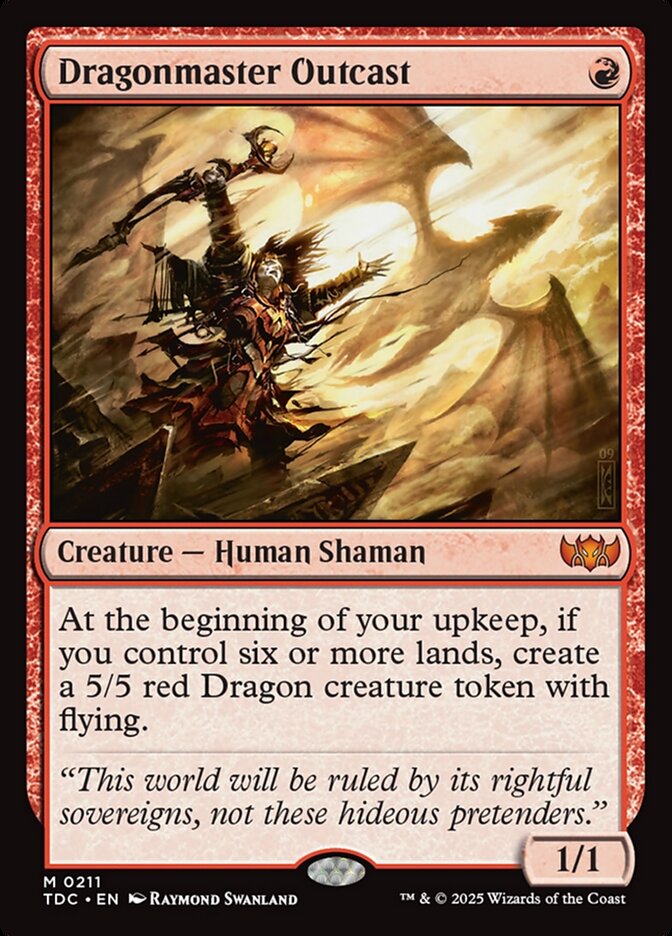 Dragonmaster Outcast - Tarkir: Dragonstorm Commander (TDC)
