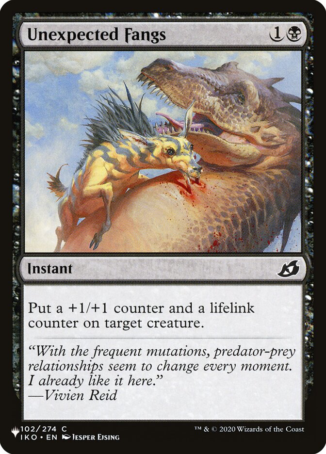 Unexpected Fangs (IKO-102) - The List (PLST)