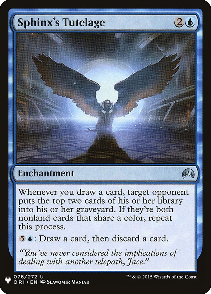 Sphinx's Tutelage - The List (PLST)