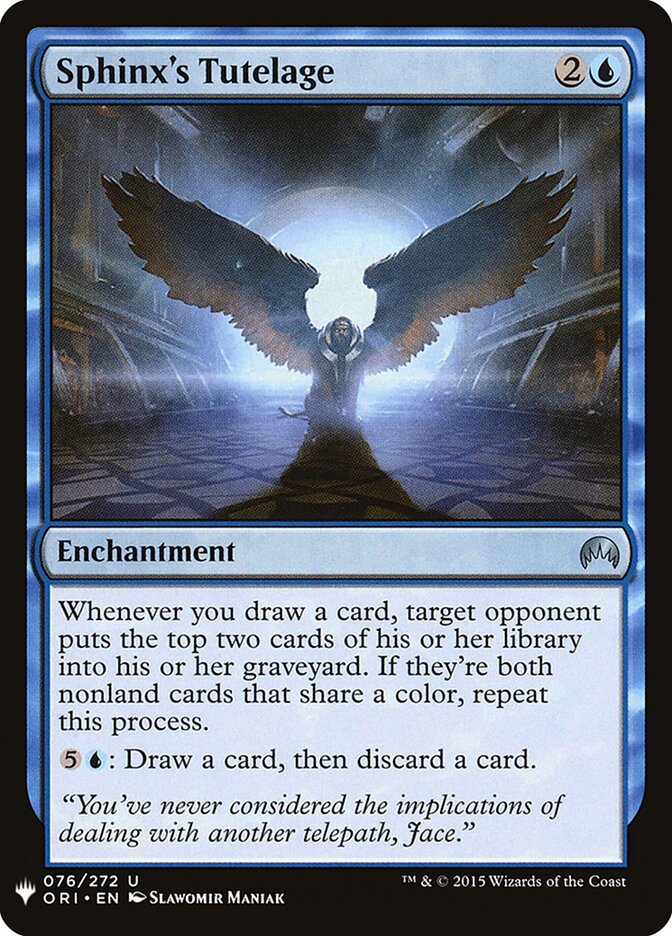 Sphinx's Tutelage (ORI-76) - The List (PLST)