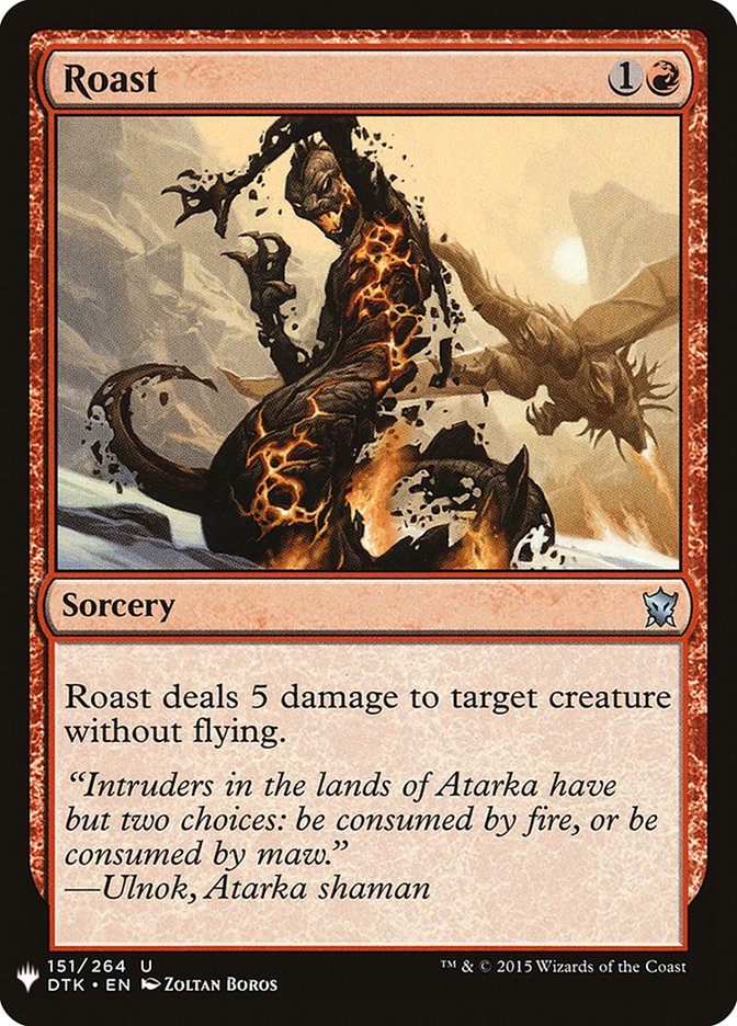 Roast - The List (PLST)