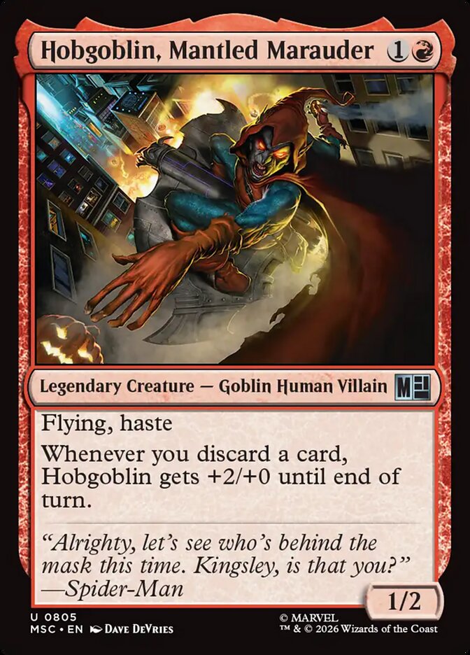 Hobgoblin, Mantled Marauder (805) - Marvel Super Heroes Commander (MSC)