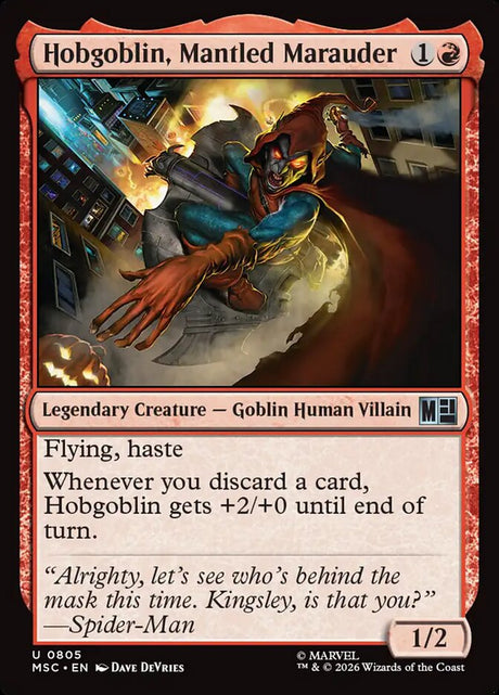 Hobgoblin, Mantled Marauder (805) - Marvel Super Heroes Commander (MSC)