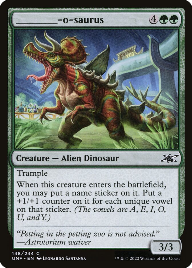 _____-o-saurus (148) - Unfinity (UNF)