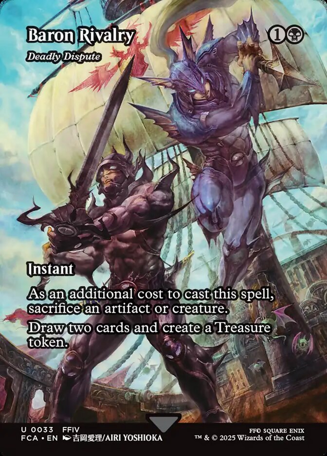 Baron Rivalry - Deadly Dispute (33) - [Foil, Borderless] Final Fantasy: Through the Ages (FCA)