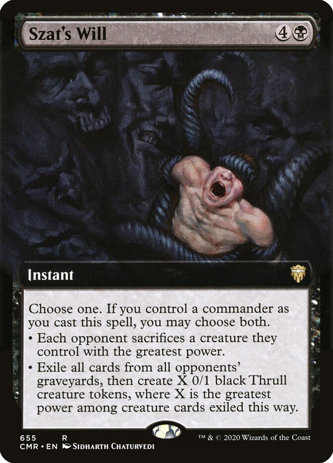 Szat's Will (655) - Commander Legends (CMR)