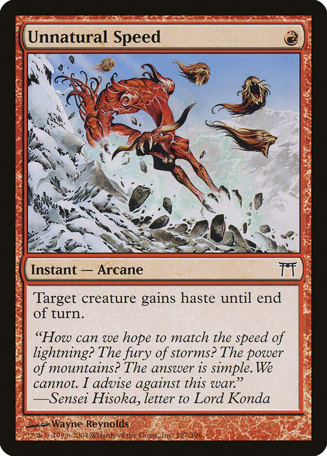 Unnatural Speed (197) - Champions of Kamigawa (CHK)