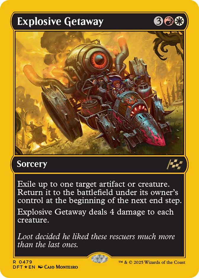 Explosive Getaway - [First Place Foil] Aetherdrift (DFT)