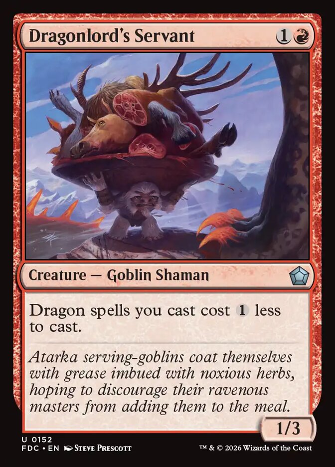 Dragonlord's Servant (152) - Foundations Commander (FDC)