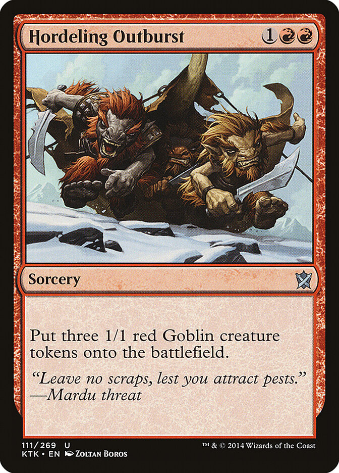 Hordeling Outburst (111) - Khans of Tarkir (KTK)